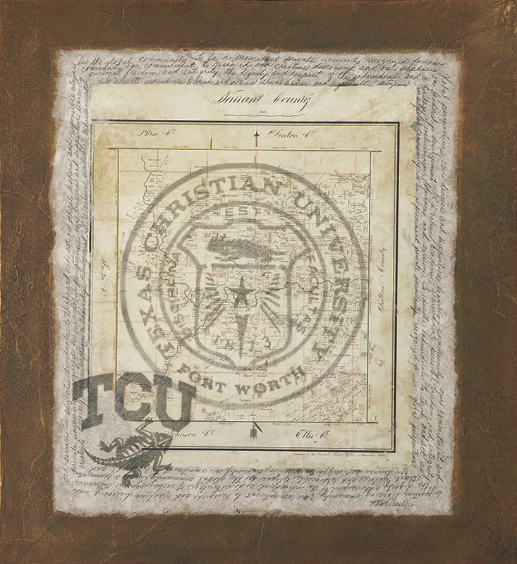 TCU Heritage Print by Kathryn Vermillion